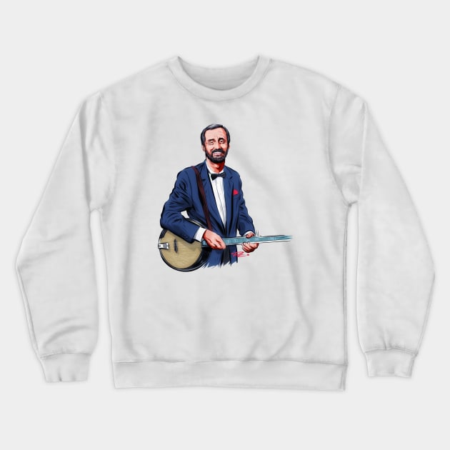 Ray Stevens - An illustration by Paul Cemmick Crewneck Sweatshirt by PLAYDIGITAL2020